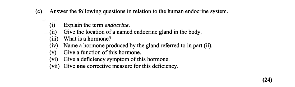 Answer-the-following-questions-in-relation-to-the-human-endocrine-system-Leaving Cert Biology-Question c-2016.png
