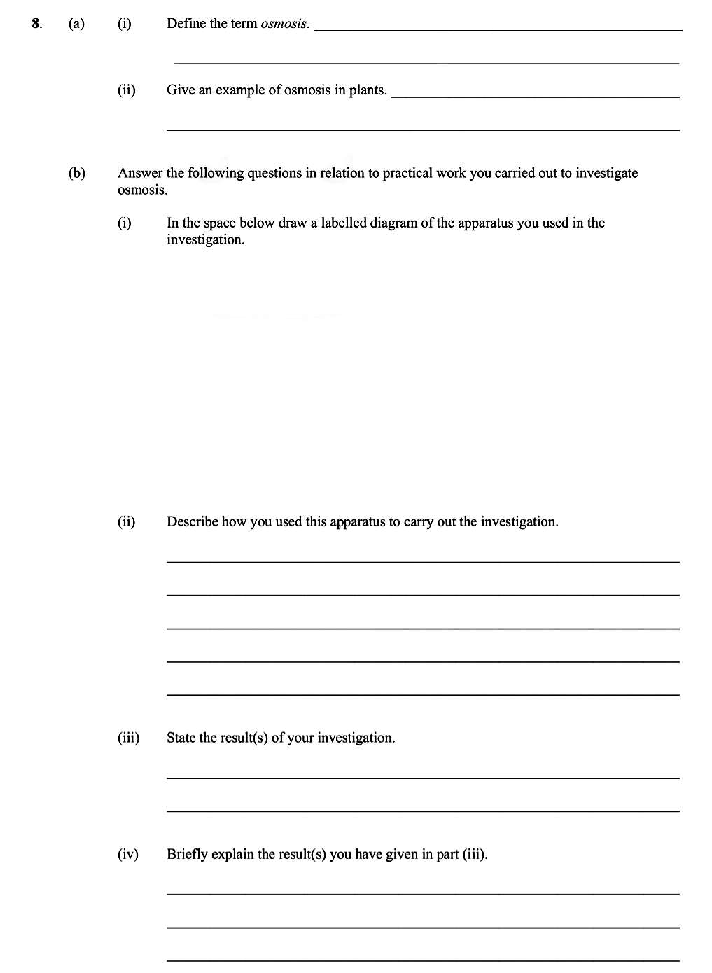 (a)-(i)-Define-the-term-osmosis-Leaving Cert Biology-Question 8-2009.png