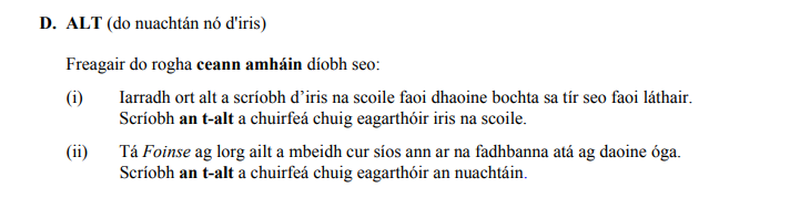 Freagair-do-rogha-ceann-amháin-diobh-seo:--(i)-Iarradh-ort-alt-a-scríobh-ó-iris-na-scoile-faoin-duine-bocht-sa-tír-seo-faoi-láthair-Junior Cycle Irish-Question D-2010.png