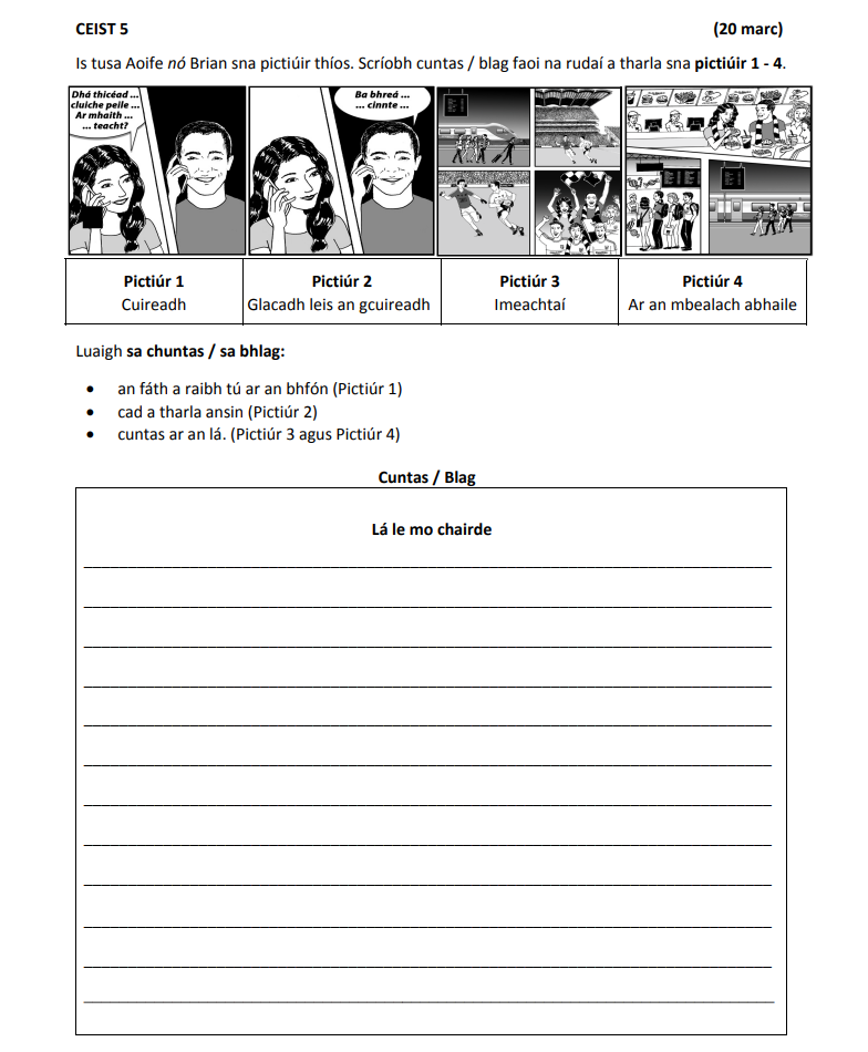 Is-tusa-Aoife-nó-Brian-sna-pictiúir-thíos-Junior Cycle Irish-Question 5-2007.png