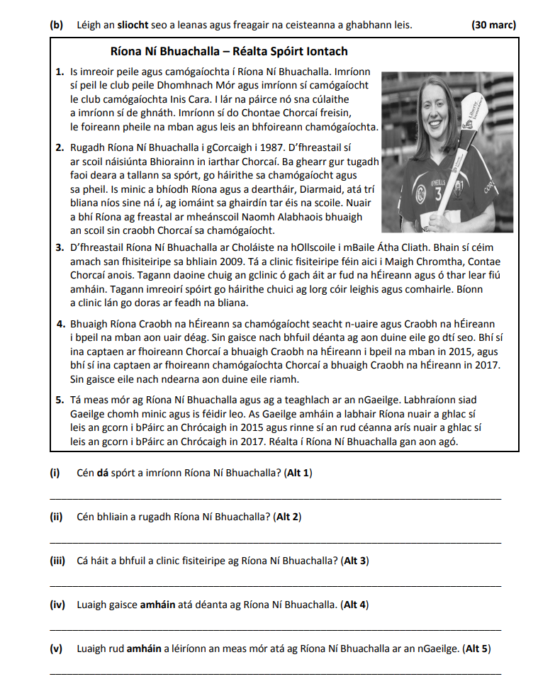 Riona-Ní-Bhuachalla-–-Réalta-Spóirt-Iontach--1-Junior Cycle Irish-Question (b)-2018.png