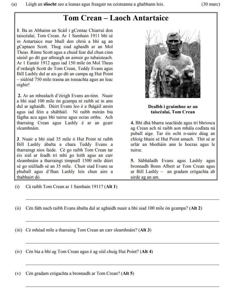 Tom-Crean-–-Laoch-Antarticae--1-Junior Cycle Irish-Question 1-2008.png