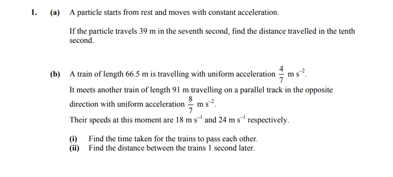 A-particle-starts-from-rest-and-moves-with-constant-acceleration-Leaving Cert Applied Maths-Question 1-2015.png