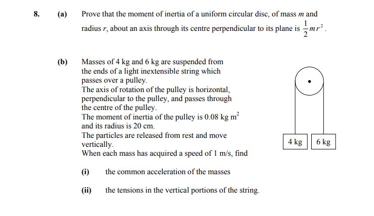 Prove-that-the-moment-of-inertia-of-a-uniform-circular-disc,-of-mass-m-and-radius-r,-about-an-axis-through-its-centre-perpendicular-to-its-plane-is-\(-\frac{1}{2}-m-r^{2}-\)-Leaving Cert Applied Maths-Question 8-2008.png