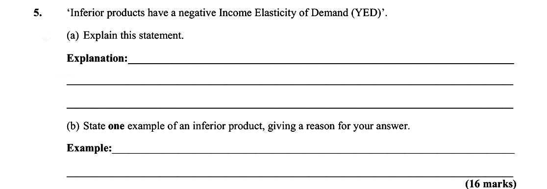'Inferior-products-have-a-negative-Income-Elasticity-of-Demand-(YED)'-Leaving Cert Economics-Question 5-2012.png