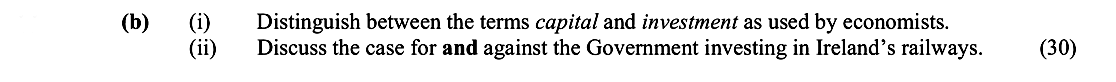 Distinguish-between-the-terms-capital-and-investment-as-used-by-economists-Leaving Cert Economics-Question b-2015.png
