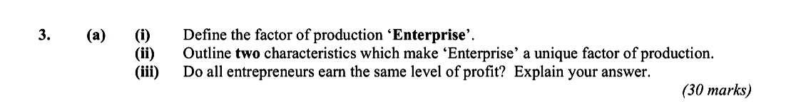 Define-the-factor-of-production-'Enterprise'-Leaving Cert Economics-Question 3-2008.png