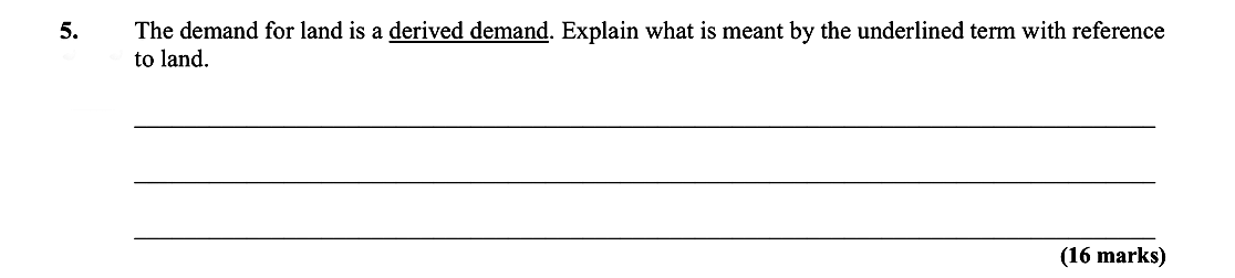 The-demand-for-land-is-a-derived-demand-Leaving Cert Economics-Question 5-2009.png