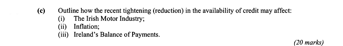 Outline-how-the-recent-tightening-(reduction)-in-the-availability-of-credit-may-affect:-(i)-The-Irish-Motor-Industry;-(ii)-Inflation;-(iii)-Ireland's-Balance-of-Payments.-Leaving Cert Economics-Question e-2009.png