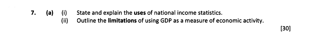 (a)-(i)-State-and-explain-the-uses-of-national-income-statistics-Leaving Cert Economics-Question 7-2019.png