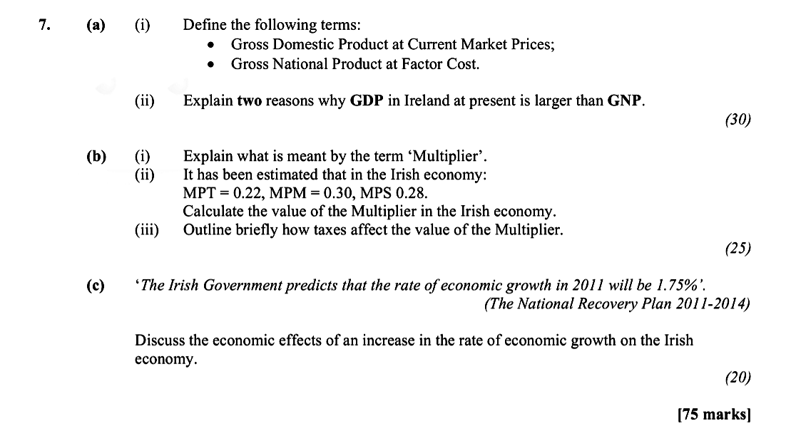 Define-the-following-terms:-•-Gross-Domestic-Product-at-Current-Market-Prices;-•-Gross-National-Product-at-Factor-Cost-Leaving Cert Economics-Question 7-2011.png