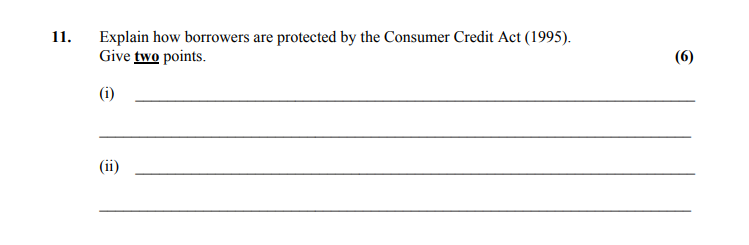 Explain-how-borrowers-are-protected-by-the-Consumer-Credit-Act-(1995)-Leaving Cert Home Economics-Question 11-2010.png