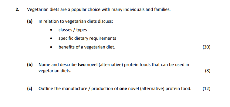 Vegetarian-diets-are-a-popular-choice-with-many-individuals-and-families-Leaving Cert Home Economics-Question 2-2018.png