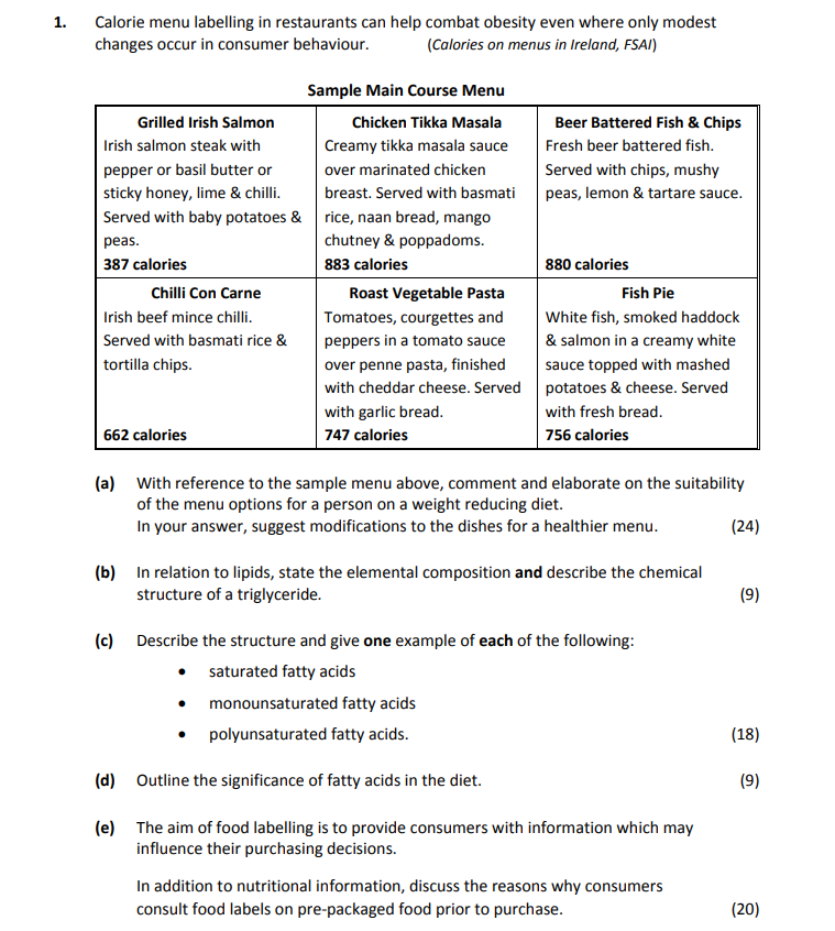 1.-Calorie-menu-labelling-in-restaurants-can-help-combat-obesity-even-when-only-modest-changes-occur-in-consumer-behaviour-Leaving Cert Home Economics-Question 1-2018.png