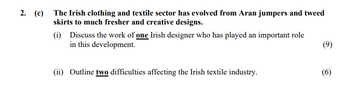 The-Irish-clothing-and-textile-sector-has-evolved-from-Aran-jumpers-and-tweed-skirts-to-much-fresher-and-creative-designs-Leaving Cert Home Economics-Question 2 (c)-2007.png
