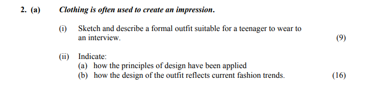 Clothing-is-often-used-to-create-an-impression-Leaving Cert Home Economics-Question 2 (a)-2004.png