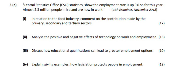 ‘Central-Statistics-Office-(CSO)-statistics-show-the-employment-rate-is-up-3%-so-far-this-year-Leaving Cert Home Economics-Question 3(a)-2019.png