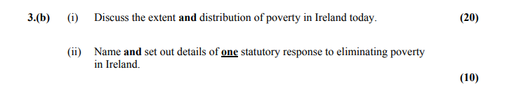 Discuss-the-extent-and-distribution-of-poverty-in-Ireland-today-Leaving Cert Home Economics-Question 3(b)-2013.png