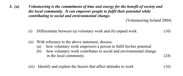 Volunteering-is-the-commitment-of-time-and-energy-for-the-benefit-of-society-and-the-local-community-Leaving Cert Home Economics-Question 3-2005.png