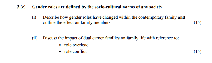 Gender-roles-are-defined-by-the-socio-cultural-norms-of-any-society-Leaving Cert Home Economics-Question 3(e)-2016.png