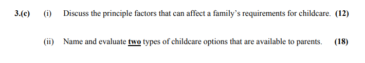 Discuss-the-principle-factors-that-can-affect-a-family's-requirements-for-childcare-Leaving Cert Home Economics-Question 3(c)-2012.png