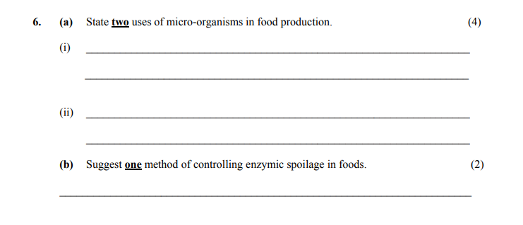 State-two-uses-of-micro-organisms-in-food-production-Leaving Cert Home Economics-Question 6-2005.png