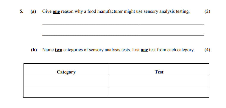 5.-(a)-Give-one-reason-why-a-food-manufacturer-might-use-sensory-analysis-testing-Leaving Cert Home Economics-Question 5-2005.png