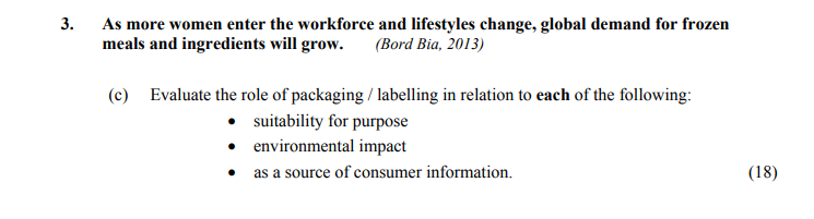 Evaluate-the-role-of-packaging-/-labelling-in-relation-to-each-of-the-following:-•-suitability-for-purpose-•-environmental-impact-•-as-a-source-of-consumer-information.-Leaving Cert Home Economics-Question 3(c)-2016.png