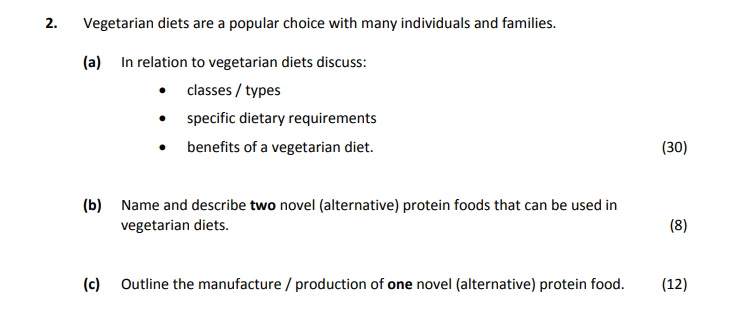 Vegetarian-diets-are-a-popular-choice-with-many-individuals-and-families-Leaving Cert Home Economics-Question 2-2018.png