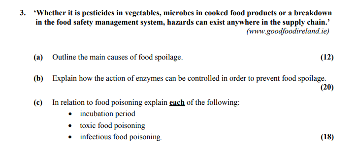 ‘Whether-it-is-pesticides-in-vegetables,-microbes-in-cooked-food-products-or-a-breakdown-in-the-food-safety-management-system,-hazards-can-exist-anywhere-in-the-supply-chain.’---(www.goodfoodireland.ie)----(a)-Outline-the-main-causes-of-food-spoilage-Leaving Cert Home Economics-Question 3-2019.png