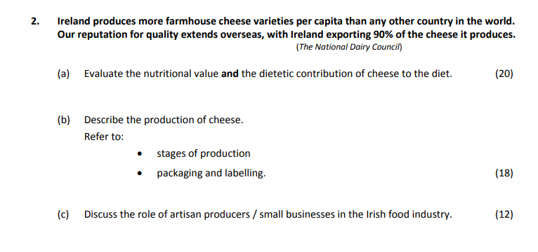 Ireland-produces-more-farmhouse-cheese-varieties-per-capita-than-any-other-country-in-the-world-Leaving Cert Home Economics-Question 2-2017.png