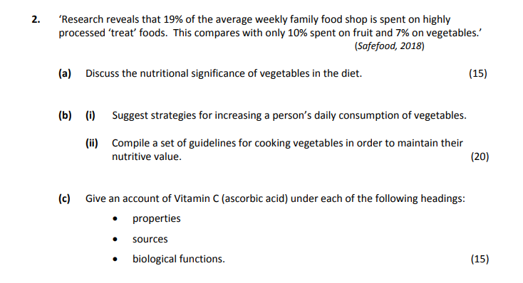 ‘Research-reveals-that-19%-of-the-average-weekly-family-food-shop-is-spent-on-highly-processed-‘treat’-foods-Leaving Cert Home Economics-Question 2-2019.png