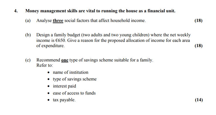 Money-management-skills-are-vital-to-running-the-house-as-a-financial-unit-Leaving Cert Home Economics-Question 4-2015.png