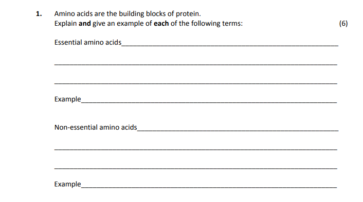 Amino-acids-are-the-building-blocks-of-protein-Leaving Cert Home Economics-Question 1-2017.png