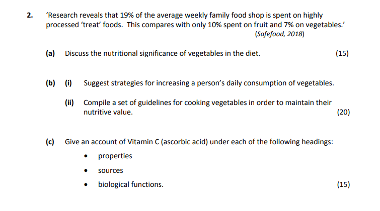 ‘Research-reveals-that-19%-of-the-average-weekly-family-food-shop-is-spent-on-highly-processed-‘treat’-foods-Leaving Cert Home Economics-Question 2-2019.png