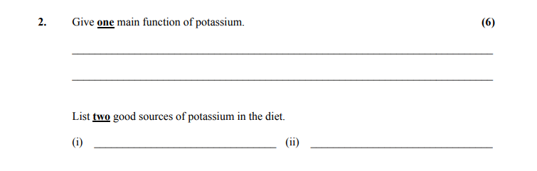 Give-one-main-function-of-potassium-Leaving Cert Home Economics-Question 2-2008.png