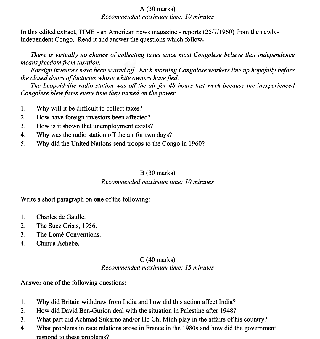 In-this-edited-extract,-TIME---an-American-news-magazine---reports-(25/7/1960)-from-the-newly-independent-Congo-Leaving Cert History-Question A-2016.png