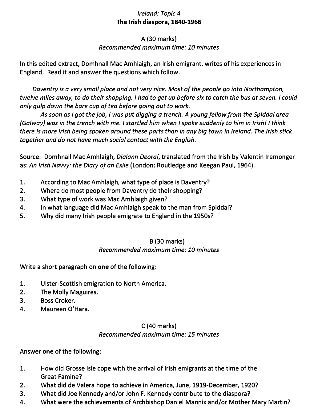 In-this-edited-extract,-Donalmh-Mac-Amhlaigh,-an-Irish-emigrant,-writes-of-his-experiences-in-England-Leaving Cert History-Question A-2021.png