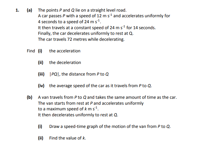 The-points-P-and-Q-lie-on-a-straight-level-road-Leaving Cert Applied Maths-Question 1-2017.png