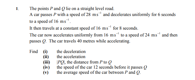 The-points-P-and-Q-lie-on-a-straight-level-road-Leaving Cert Applied Maths-Question 1-2013.png