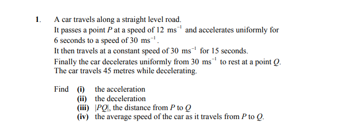A-car-travels-along-a-straight-level-road-Leaving Cert Applied Maths-Question 1-2010.png