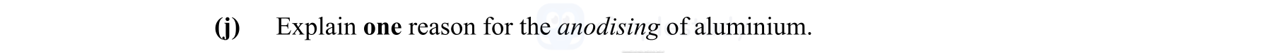 Explain-one-reason-for-the-anodising-of-aluminium.-Leaving Cert Engineering-Question i-2013.png