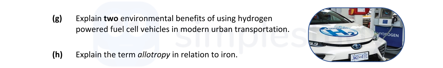 Explain-two-environmental-benefits-of-using-hydrogen-powered-fuel-cell-vehicles-in-modern-urban-transportation-Leaving Cert Engineering-Question Question 1-2022.png