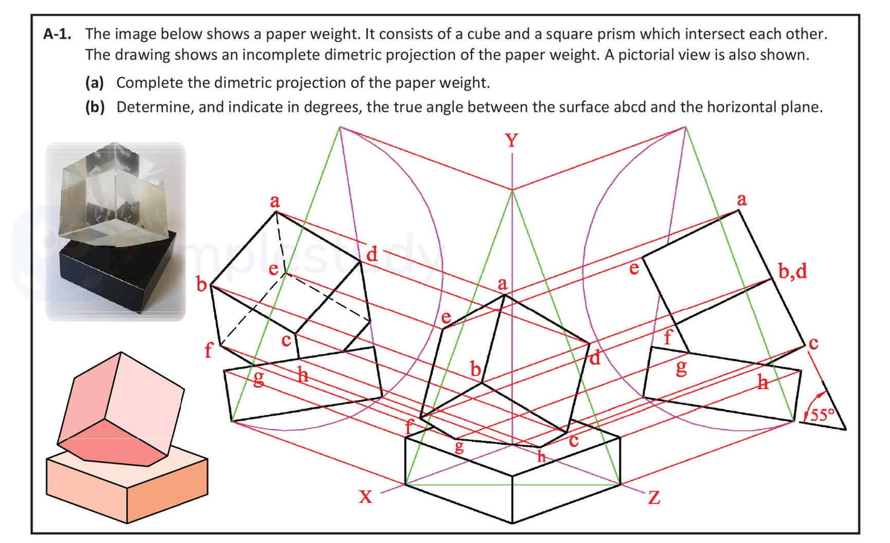 The-image-below-shows-a-paper-weight-Leaving Cert DCG-Question A-1-2020.png