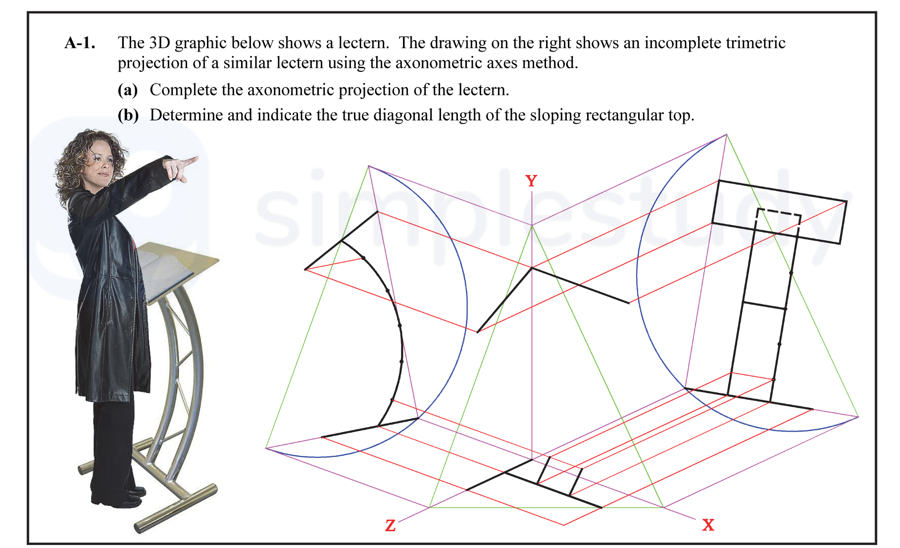 The-3D-graphic-below-shows-a-lectern-Leaving Cert DCG-Question A-1-2012.png