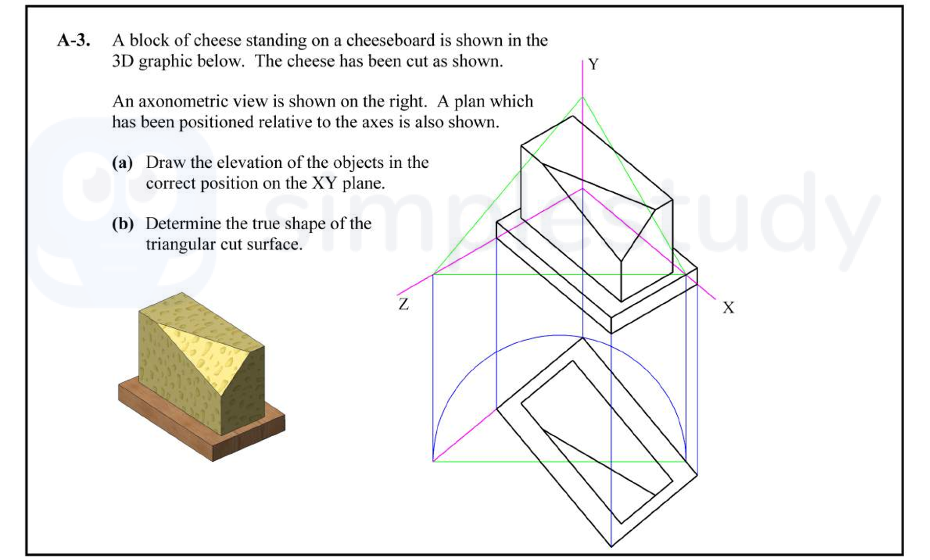 A-block-of-cheese-standing-on-a-cheeseboard-is-shown-in-the-3D-graphic-below-Leaving Cert DCG-Question A-3-2009.png