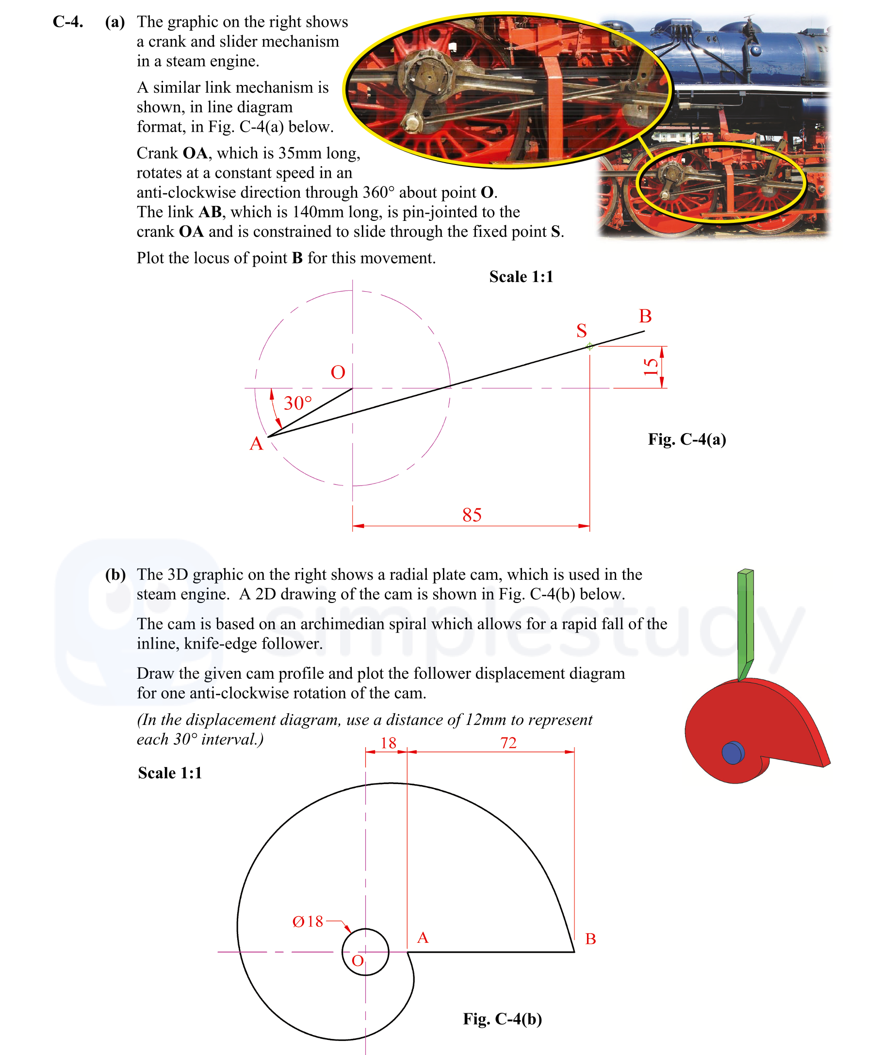 The-graphic-on-the-right-shows-a-crank-and-slider-mechanism-in-a-steam-engine-Leaving Cert DCG-Question C-4-2014.png
