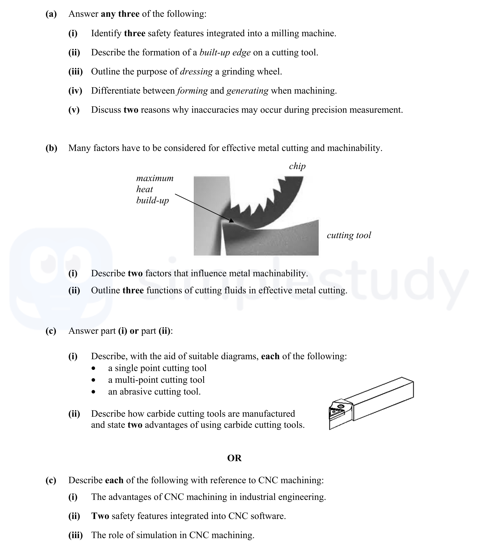 Answer-any-three-of-the-following:--(i)-Identify-three-safety-features-integrated-into-a-milling-machine-Leaving Cert Engineering-Question a-2014.png