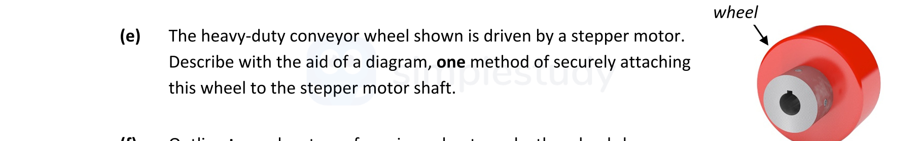 The-heavy-duty-conveyor-wheel-shown-is-driven-by-a-stepper-motor-Leaving Cert Engineering-Question e-2019.png