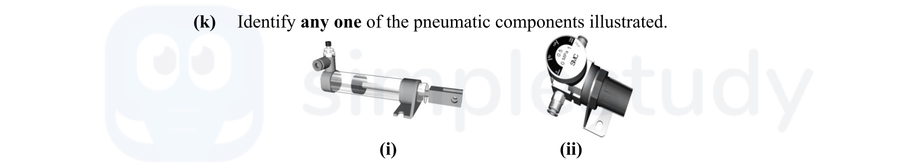 Identify-any-one-of-the-pneumatic-components-illustrated-Leaving Cert Engineering-Question k-2011.png